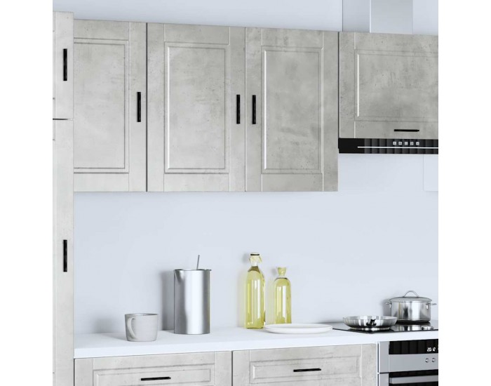 Sonata H Кухненски стенен шкаф Porto, бетонно сив, инженерно дърво