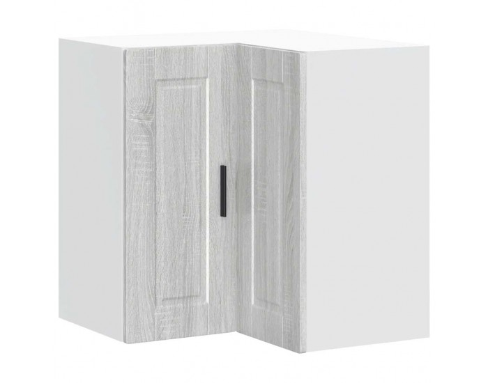 Sonata H Кухненски стенен ъглов шкаф Porto, сив сонома, инженерно дърво