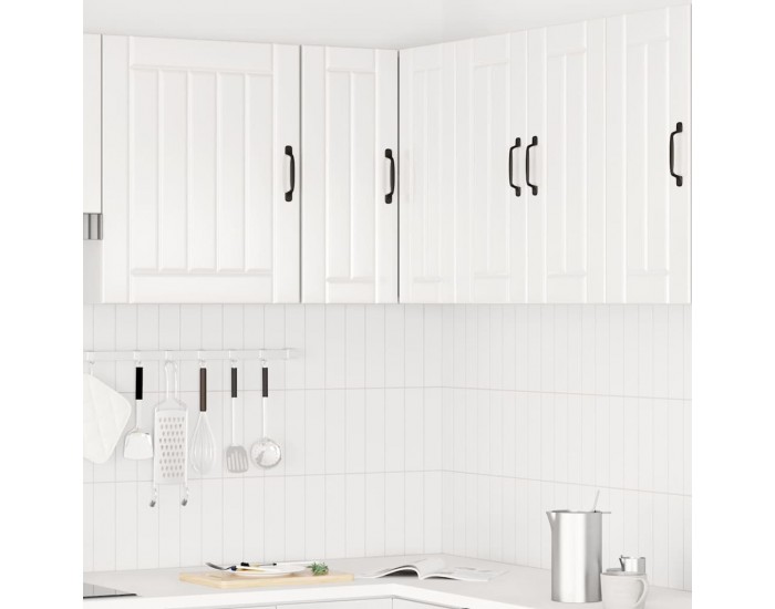 Sonata H Кухненски стенен ъглов шкаф Porto, бял гланц, инженерно дърво