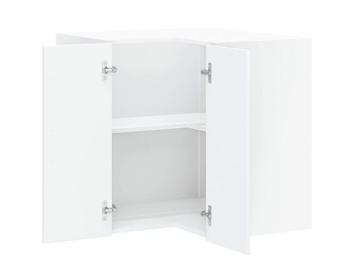 Sonata H Кухненски стенен ъглов шкаф Porto, бял гланц, инженерно дърво