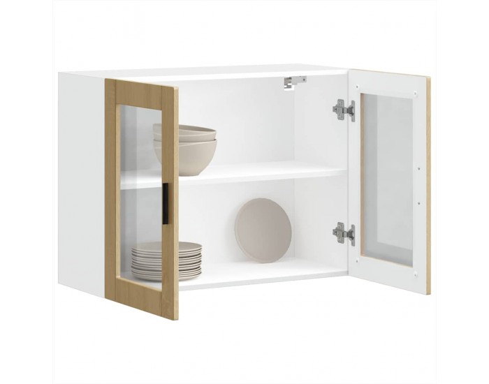 Sonata H Кухненски стенен шкаф със стъклена врата Porto дъб сонома