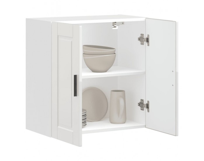 Sonata H Кухненски стенен шкаф Porto, бял гланц, инженерно дърво