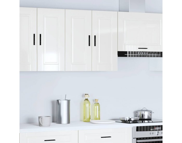 Sonata H Кухненски стенен шкаф Porto, бял гланц, инженерно дърво