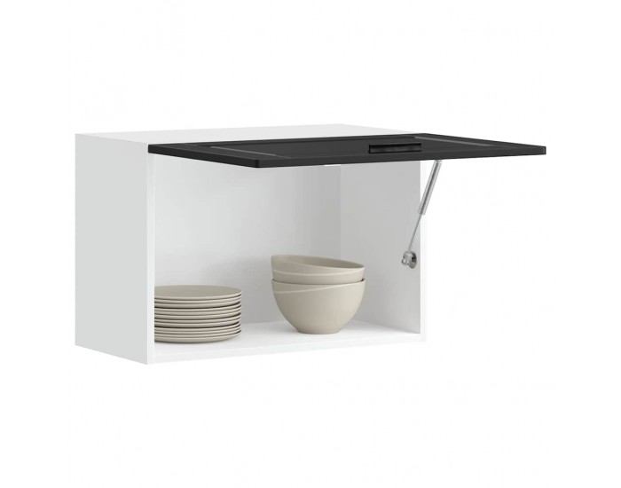 Sonata H Кухненски стенен шкаф Porto, черен, инженерно дърво