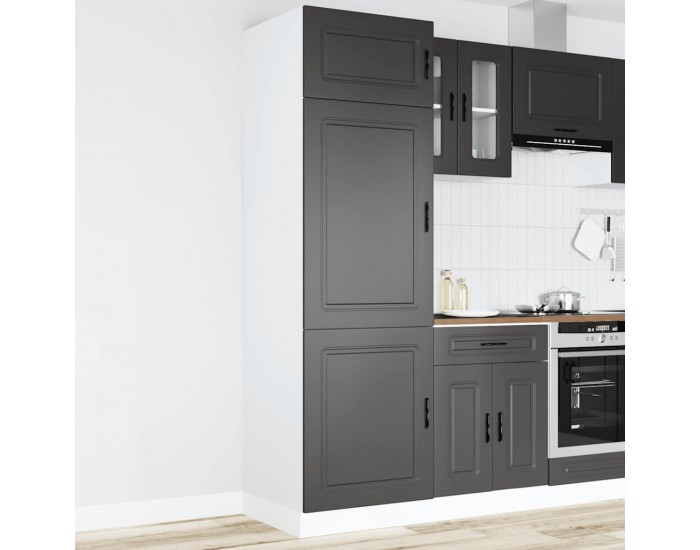 Sonata H Кухненски шкаф Porto, черен, инженерно дърво