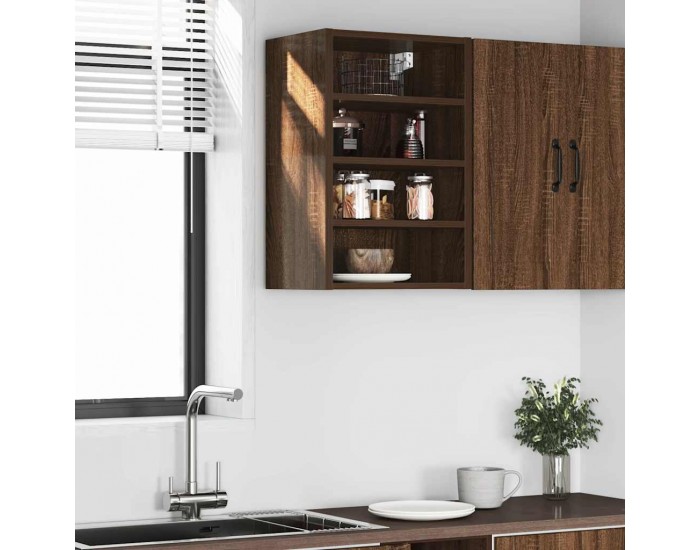 Sonata H Висящ шкаф Рига, кафяв дъб, 40x29,5x60 см, инженерно дърво