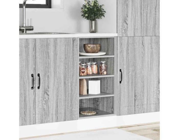 Sonata H Долен шкаф Рига сив, цвят сонома, 40x44,5x81,5 см, инженерно дърво