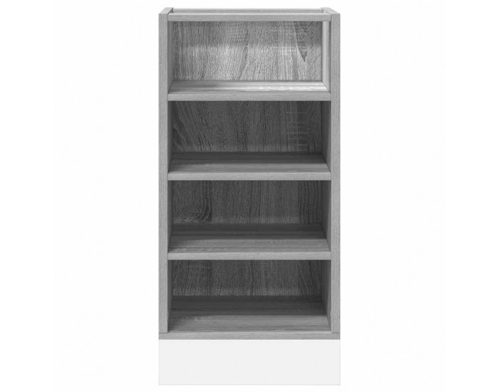 Sonata H Долен шкаф Рига сив, цвят сонома, 40x44,5x81,5 см, инженерно дърво