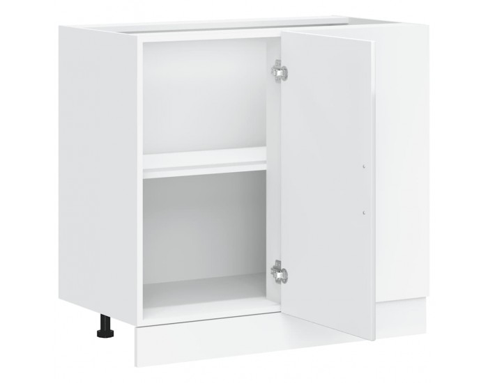 Sonata H Кухненски шкаф Porto с висок гланц, бяло, инженерно дърво