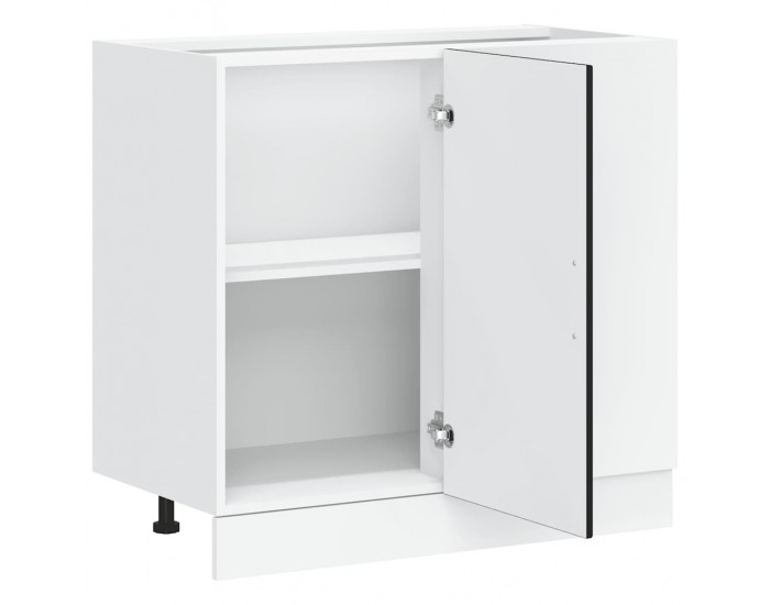 Sonata H Кухненски шкаф Lucca Черен, инженерно дърво