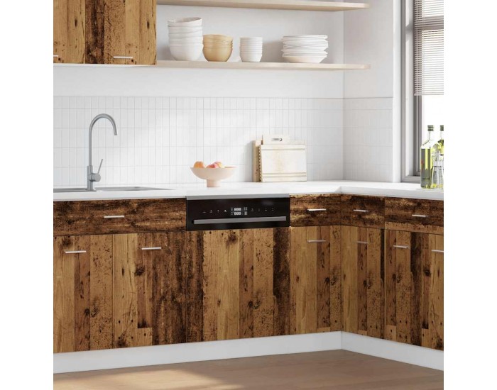 Sonata H Панел за съдомиялна машина Lyon, старо дърво, 45x3x67 см, инженерно дърво