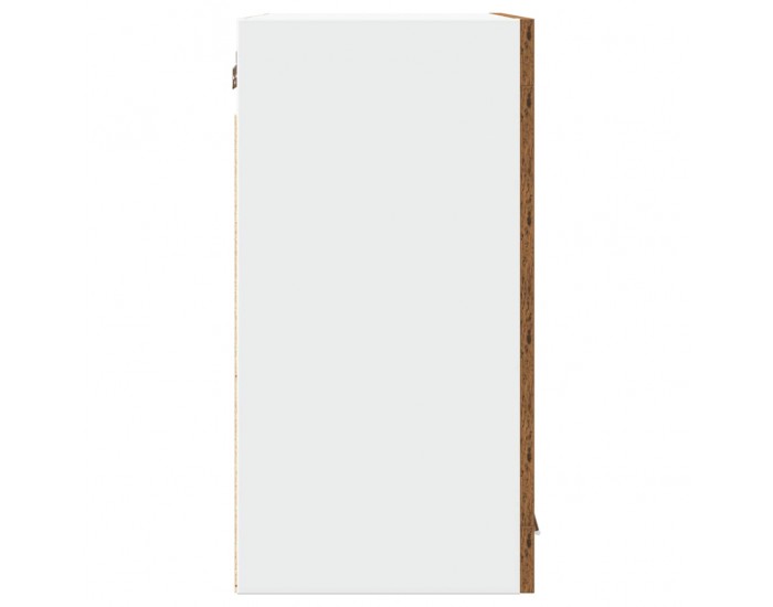 Sonata H Кухненски стенен шкаф Lyon със стъклена врата, старо дърво, 60x31x60 см