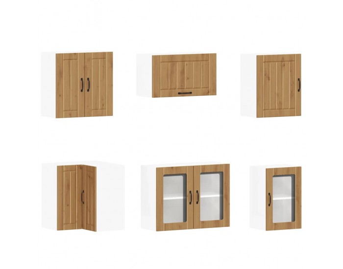 Sonata H Комплект кухненски шкафове от 11 части Lucca занаятчийски дъб