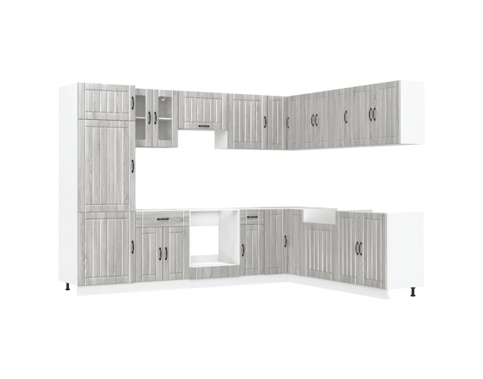 Sonata H Комплект кухненски шкафове от 14 части Lucca, инженерно дърво