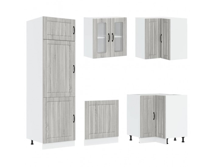 Sonata H Комплект кухненски шкафове от 14 части Lucca, инженерно дърво