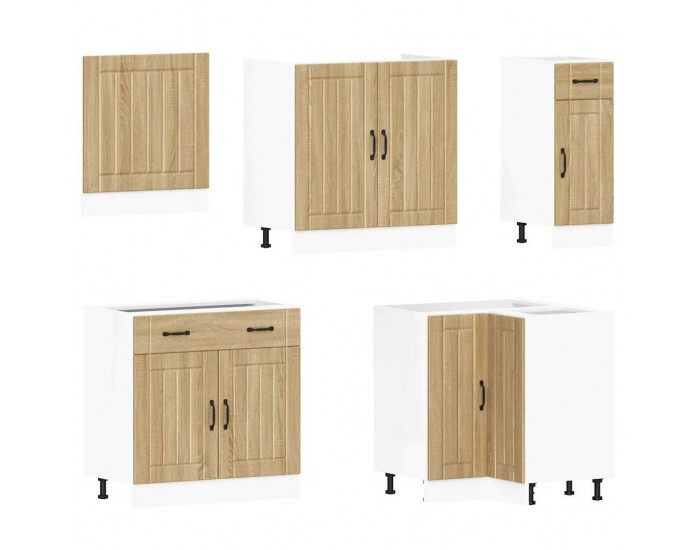 Sonata H Комплект кухненски шкафове от 11 части Lucca, инженерно дърво
