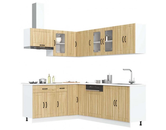 Sonata H Комплект кухненски шкафове от 11 части Lucca, инженерно дърво