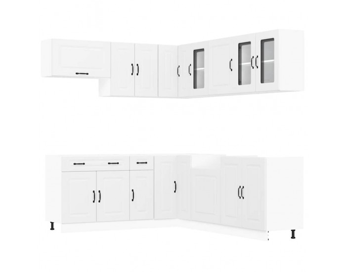 Sonata H Комплект кухненски шкафове от 11 части Kalmar, инженерно дърво