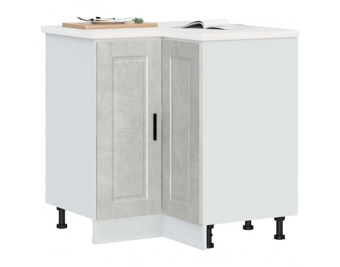 Sonata H Кухненски ъглов шкаф Porto, бетонно сив, инженерно дърво