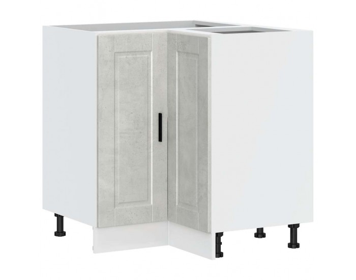 Sonata H Кухненски ъглов шкаф Porto, бетонно сив, инженерно дърво