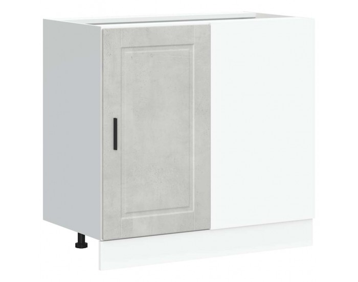 Sonata H Кухненски шкаф Porto, бетонно сив, инженерно дърво
