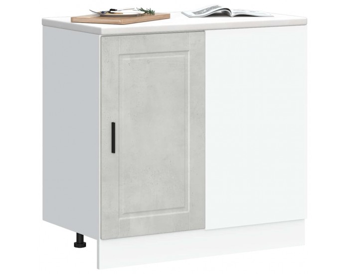 Sonata H Кухненски шкаф Porto, бетонно сив, инженерно дърво