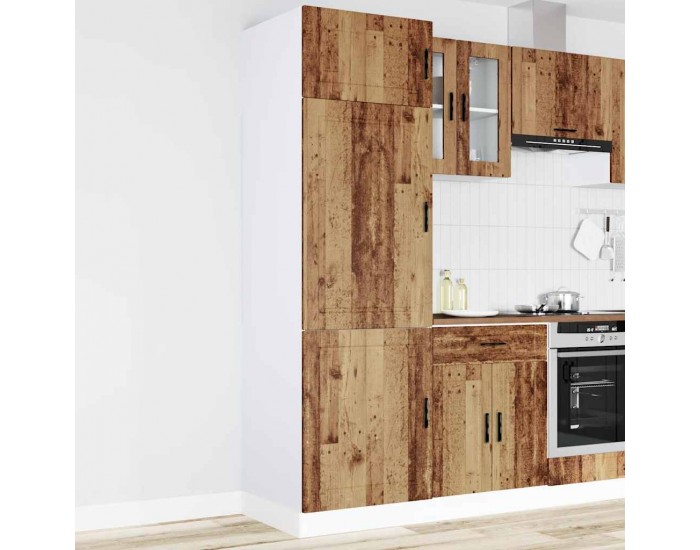 Sonata H Кухненски шкаф Porto, старо дърво, инженерно дърво