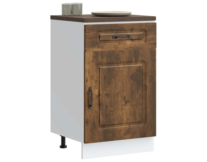 Sonata H Кухненски шкаф, Kalmar, опушен дъб, инженерно дърво