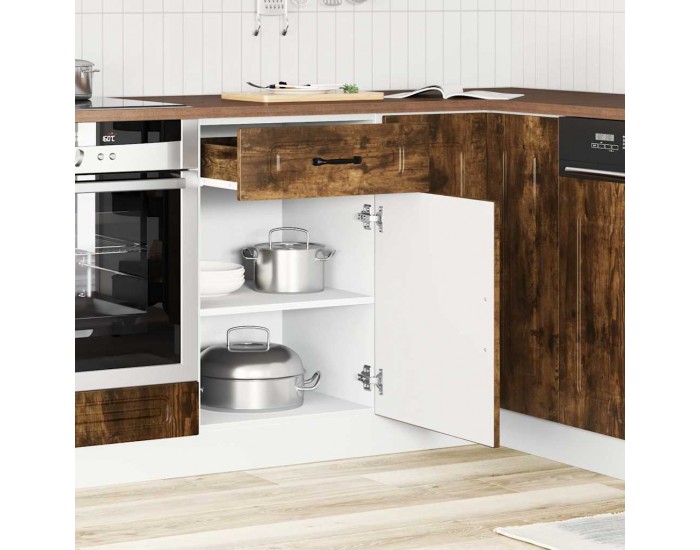 Sonata H Кухненски шкаф, Kalmar, опушен дъб, инженерно дърво