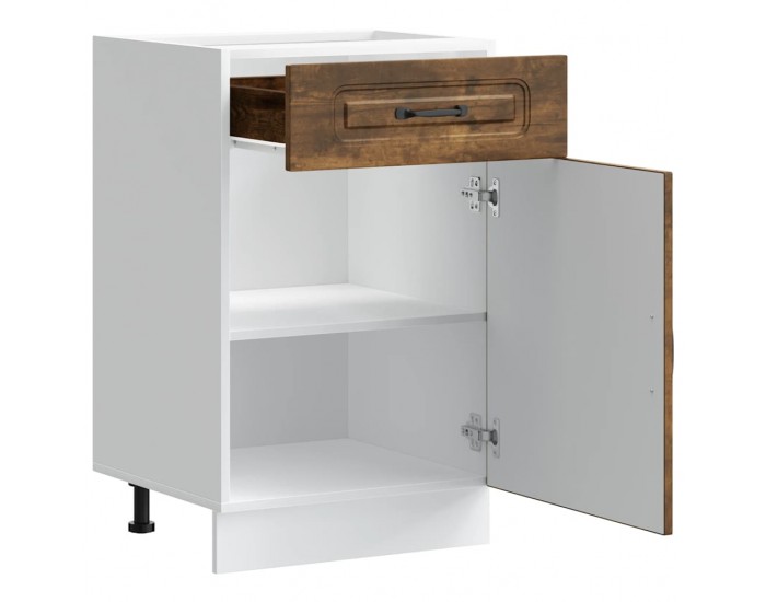 Sonata H Кухненски шкаф, Kalmar, опушен дъб, инженерно дърво