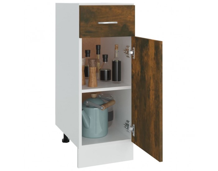 Sonata H Долен шкаф с чекмеджета Lyon, опушен дъб, 30x46x81,5 см, инженерно дърво