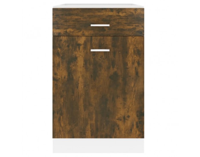 Sonata H Долен шкаф с чекмеджета Lyon, опушен дъб, 50x46x81,5 см, инженерно дърво