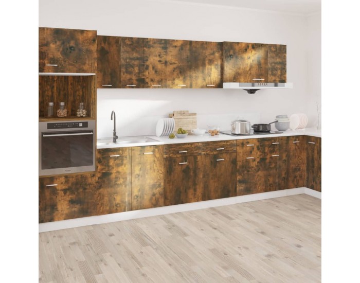 Sonata H Долен шкаф с чекмеджета Lyon, опушен дъб, 50x46x81,5 см, инженерно дърво