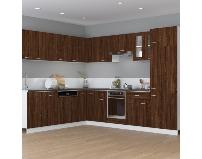 Sonata H Висящ шкаф Lyon кафяв дъб 29,5x31x60 см, инженерно дърво