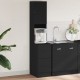 Sonata H Кухненски шкаф, черен, 35x50x180 см, инженерно дърво