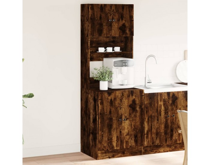 Sonata H Кухненски шкаф, опушен дъб, 60x50x180 см, инженерно дърво