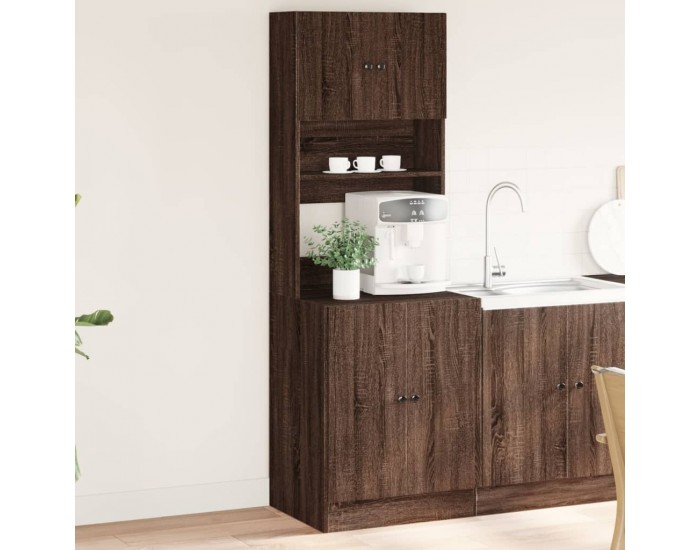 Sonata H Кухненски шкаф, кафяв дъб, 60x50x180 см, инженерно дърво