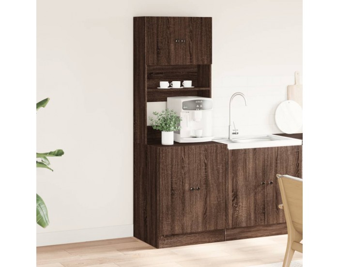 Sonata H Кухненски шкаф, кафяв дъб, 60x50x180 см, инженерно дърво