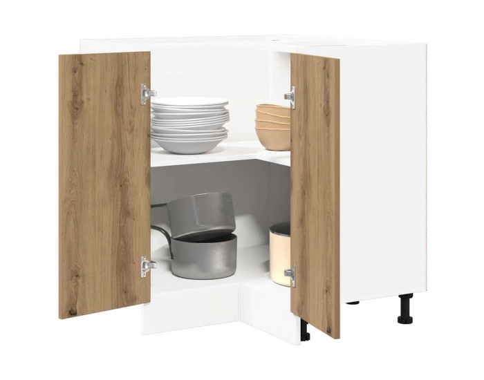 Sonata H Кухненски шкаф Lyon, дъб Artisan, 75,5x75,5x81,5 см, инженерно дърво