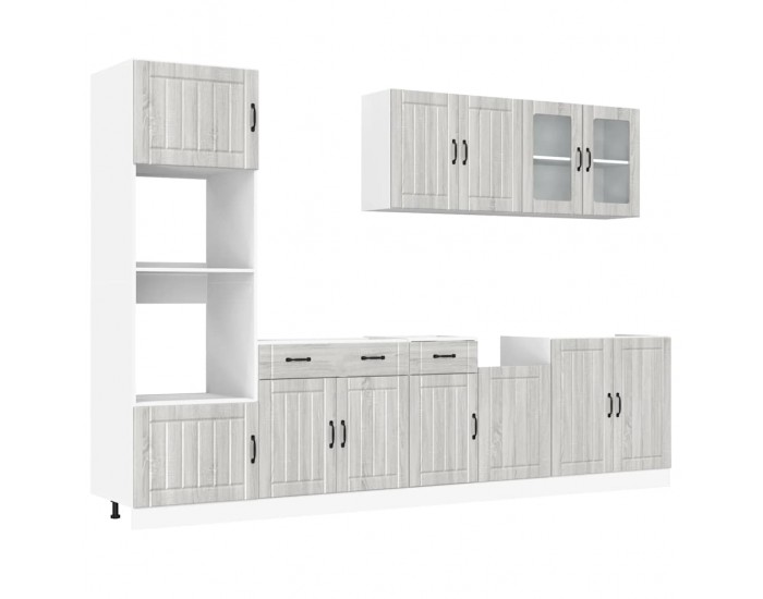 Sonata H Комплект кухненски шкафове от 7 части Kalmar, инженерно дърво