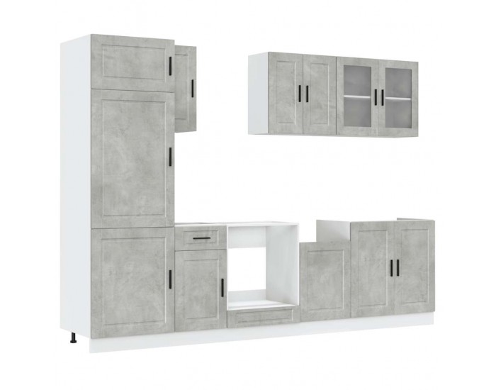 Sonata H Комплект кухненски шкафове от 8 части Kalmar, инженерно дърво