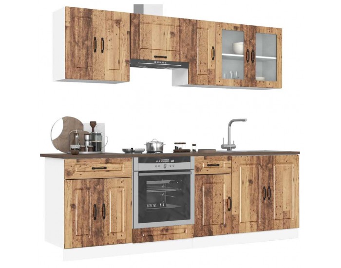 Sonata H Комплект кухненски шкафове от 8 части Kalmar, инженерно дърво