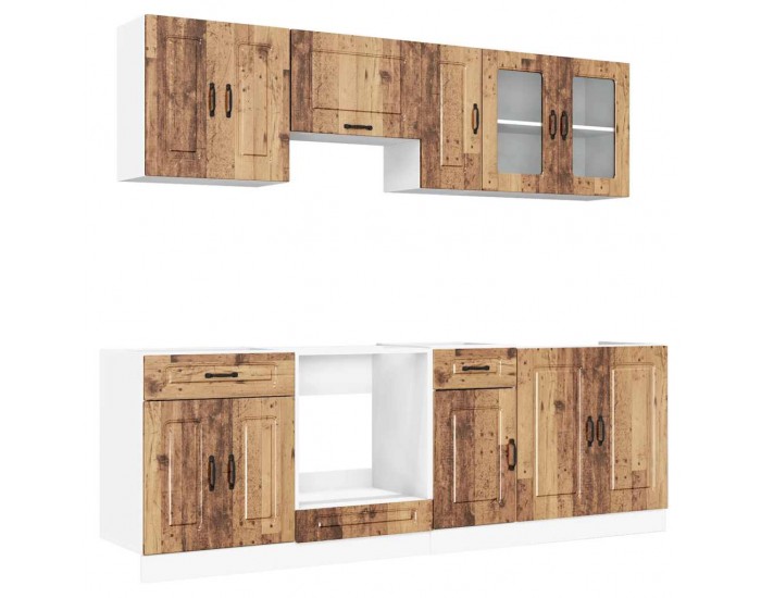 Sonata H Комплект кухненски шкафове от 8 части Kalmar, инженерно дърво