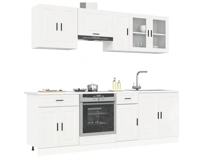 Sonata H Комплект кухненски шкафове от 8 части Kalmar, инженерно дърво