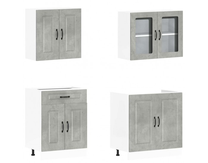 Sonata H Комплект кухненски шкафове от 4 части Kalmar, инженерно дърво