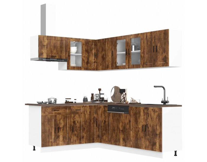 Sonata H Комплект кухненски шкафове от 11 части Porto, инженерно дърво