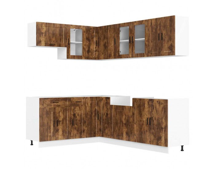 Sonata H Комплект кухненски шкафове от 11 части Porto, инженерно дърво