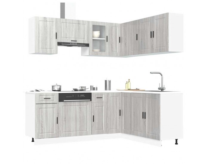 Sonata H Комплект кухненски шкафове от 11 части Porto, инженерно дърво