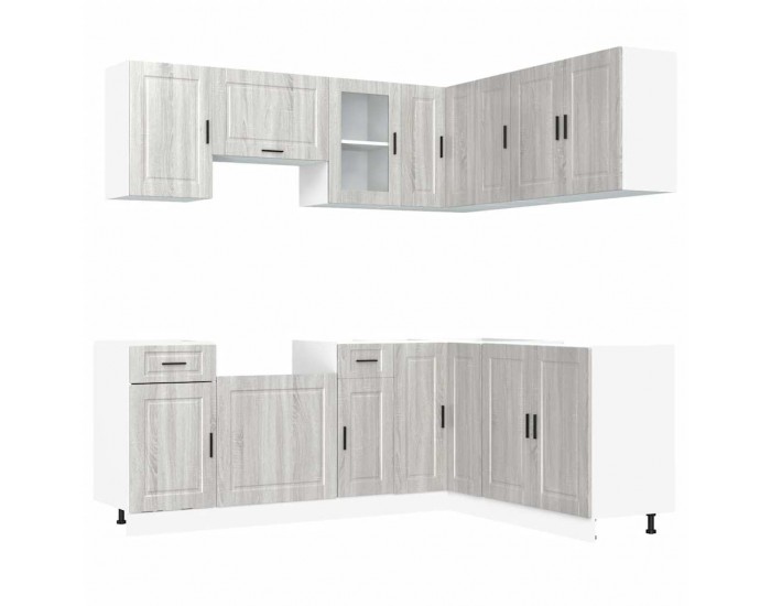 Sonata H Комплект кухненски шкафове от 11 части Porto, инженерно дърво