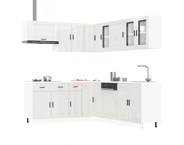 Sonata H Комплект кухненски шкафове от 11 части Porto, инженерно дърво